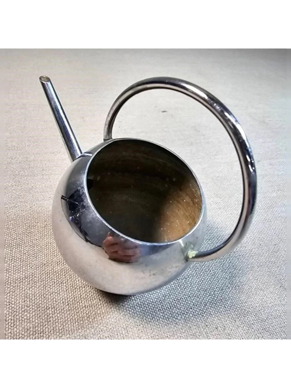 Russel Wright for Chase Brass Art Deco Chrome Syrup Pitcher 1935 Pancake Corn Se